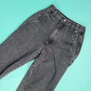 Vintage Black High Waisted Roper Jeans